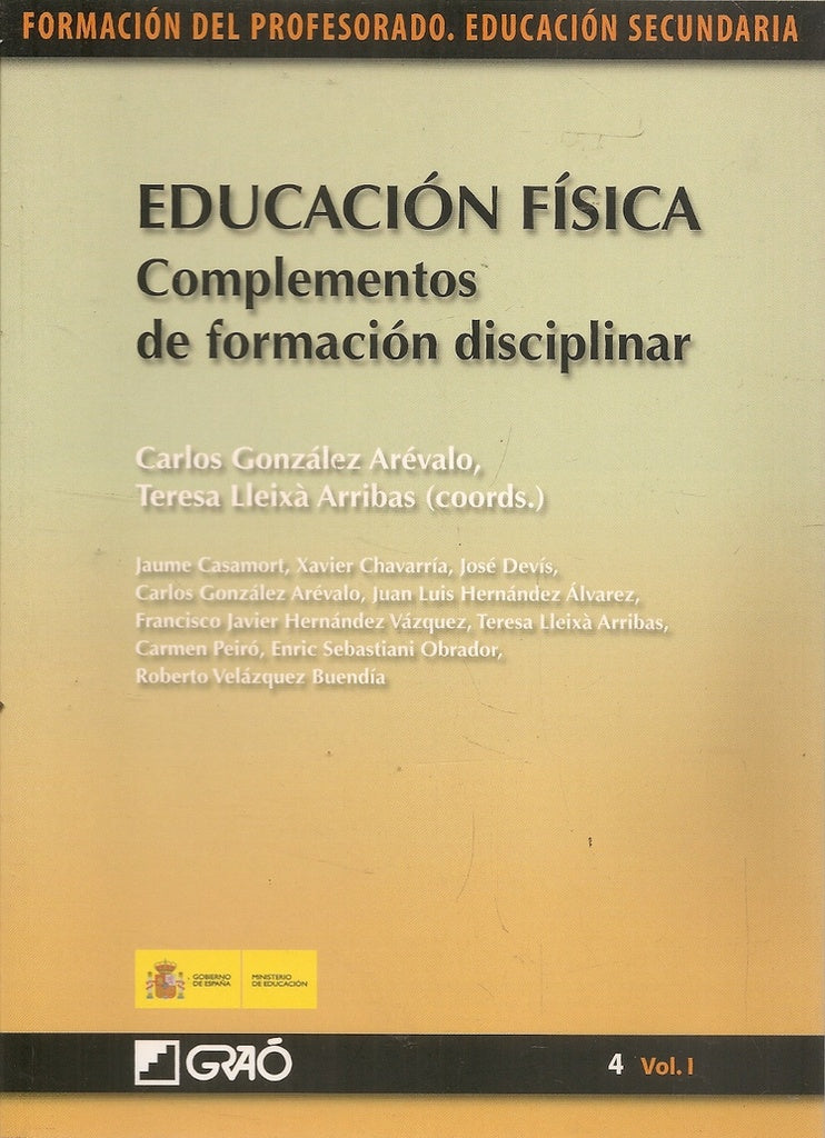 EDUCACION FISICA. COMPLEMENTOS DE FORMACION DISCIPLINAR | CARLOS GONZALEZ AREVALO