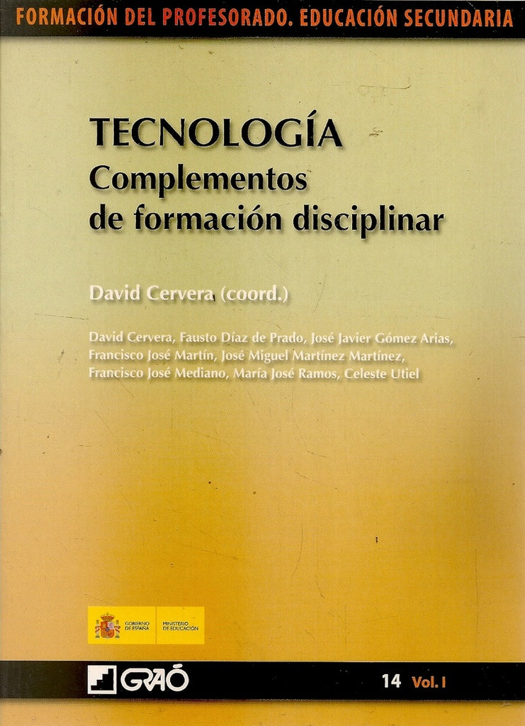 TECNOLOGIA. COMPLEMENTOS DE FORMACION DISCIPLINAR | DAVID CERVERA
