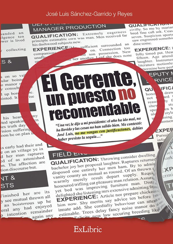 El gerente, un puesto no recomendable | JoseLuisSanchez-Garridoy Reyes