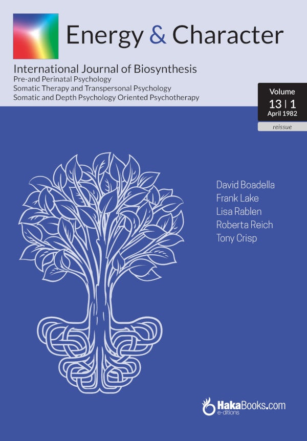 Revista Energy and Character Volumen 13-1 | David Boadella