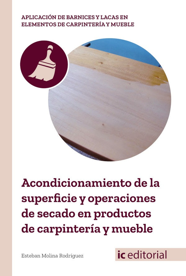 Acondicionamiento de la superficie y operaciones de secado en productos de carpinteria y mueble | Esteban Molina Rodriguez