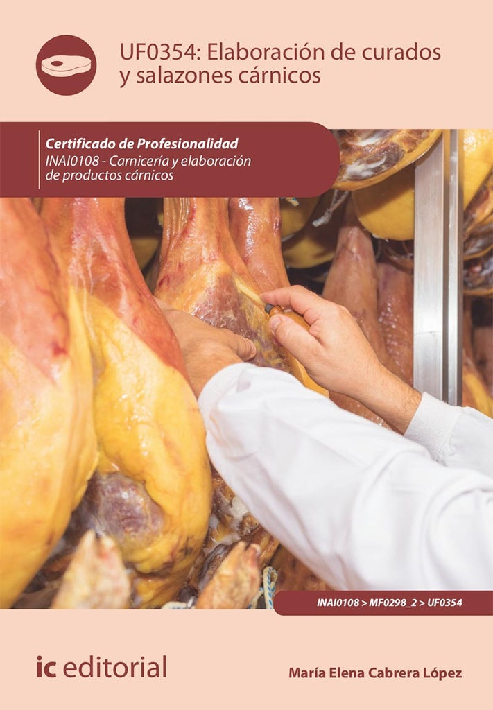 Elaboracion de curados y salazones carnicos. INAI0108 - Carniceria y elaboracion de productos carnic | Maria Elena Cabrera Lopez