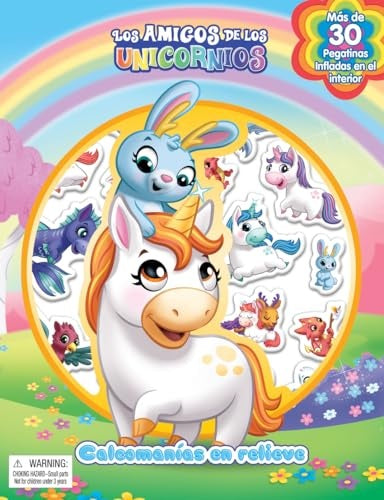 Los amigos de los unicornios. Calcomanías en relieve | Phidal Publishing Inc
