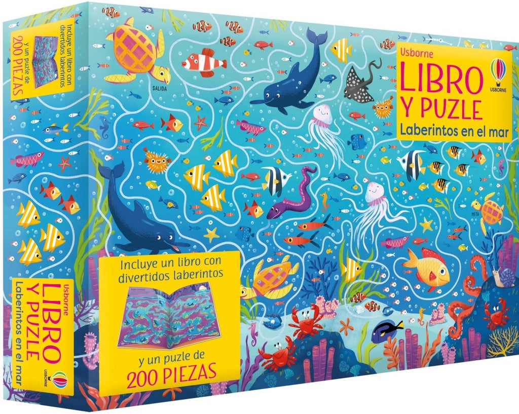 Laberintos en el mar. Libro y Puzle | USBORNE