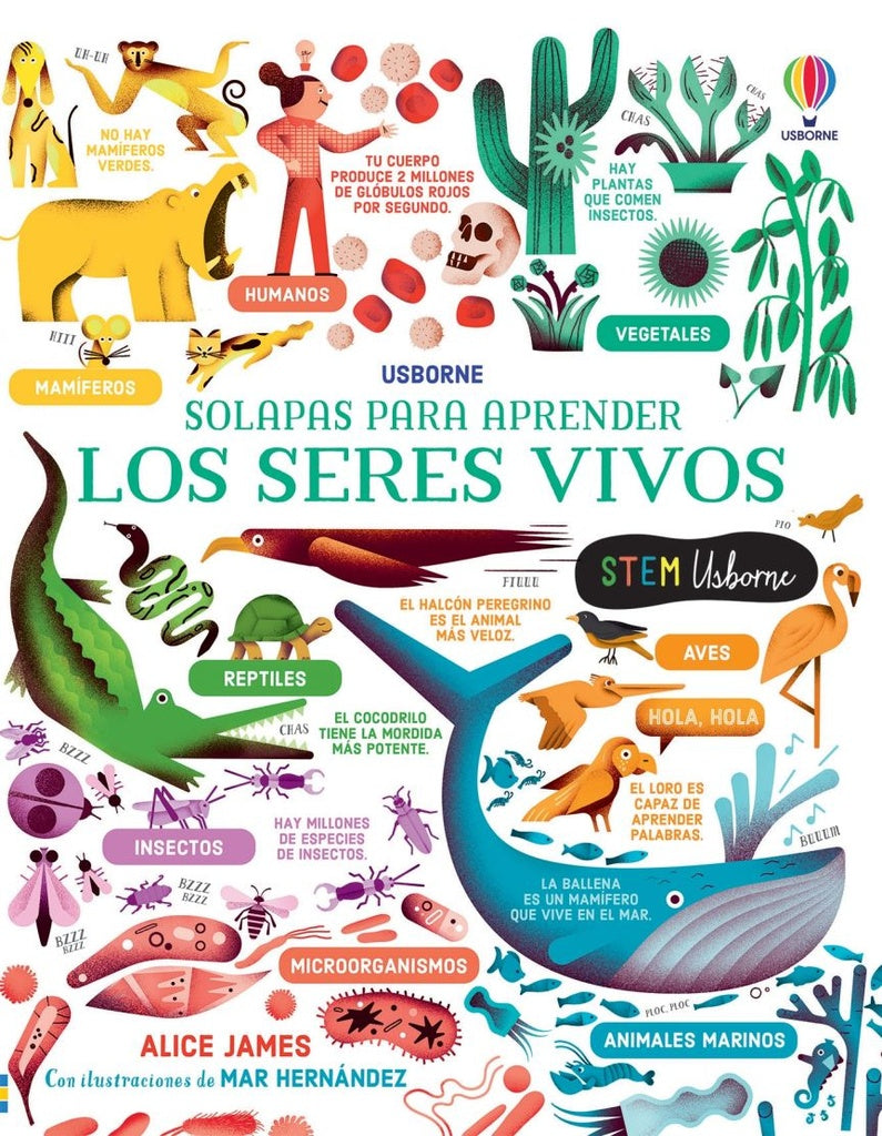 Los seres vivos. Solapas para aprender | JAMES ALICE