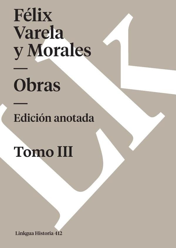 Obras | Felix Varela y Morales