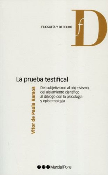 La prueba testifical | de Vitor Paula Ramos