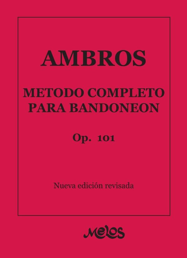 BA9122 - Metodo completo para bandoneon - Op. 101 | Pedro Ambros