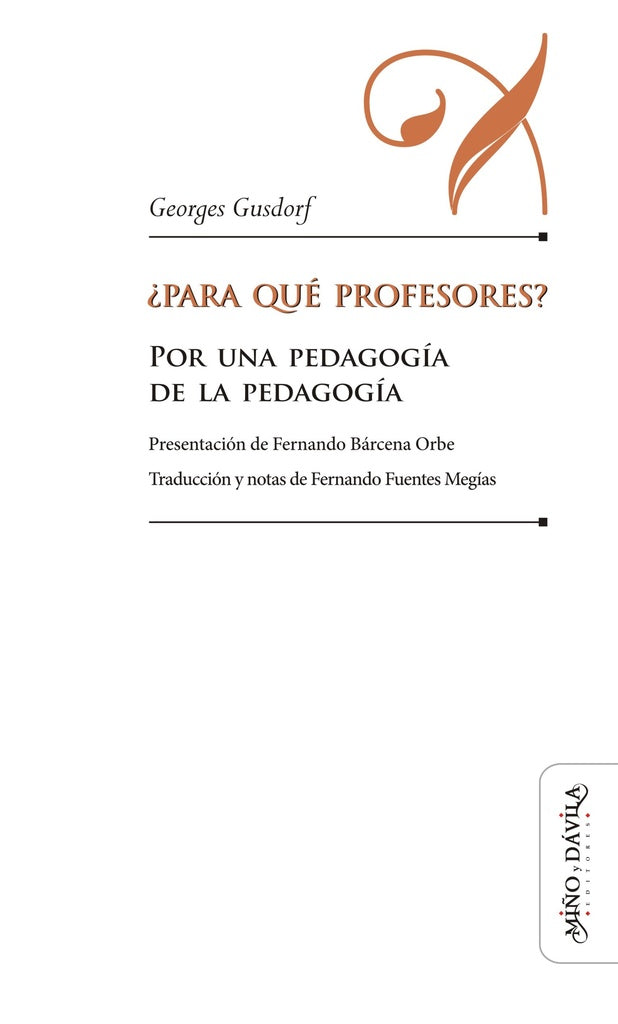 Para que profesores? | Georges Gusdorf