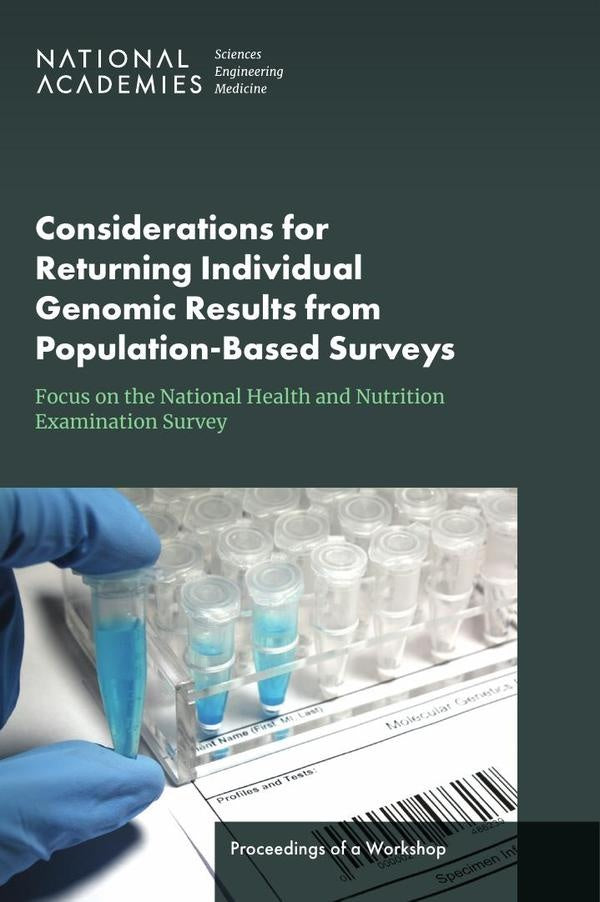 Considerations for Returning Individual Genomic Results from Population-Based Surveys: Focus on the | HEINRICH / AA.VV. HOFFMANN