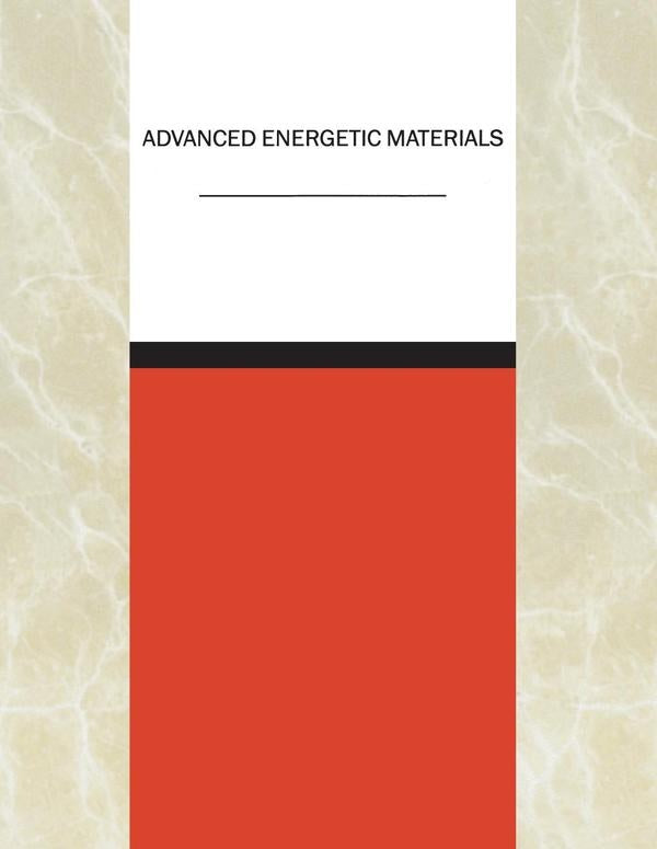 Advanced Energetic Materials | HEINRICH / AA.VV. HOFFMANN