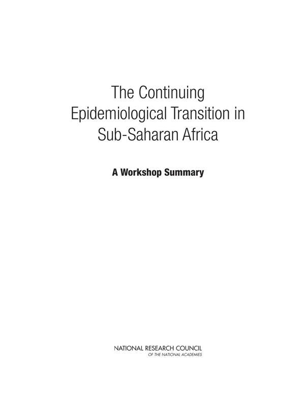 The Continuing Epidemiological Transition in Sub-Saharan Africa | HEINRICH / AA.VV. HOFFMANN