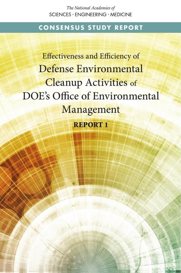 Effectiveness and Efficiency of Defense Environmental Cleanup Activities of DOEs Office of Environme | HEINRICH / AA.VV. HOFFMANN