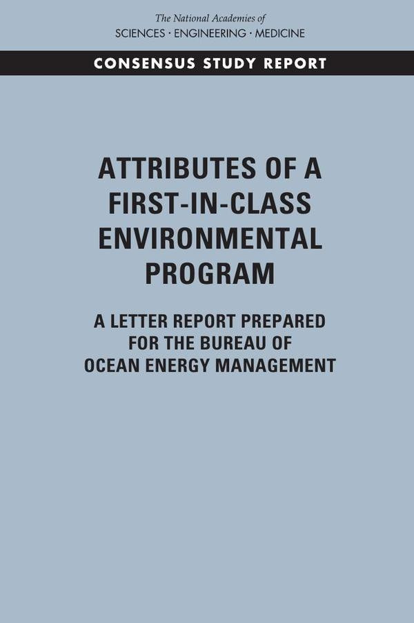 Attributes of a First-in-Class Environmental Program | HEINRICH / AA.VV. HOFFMANN