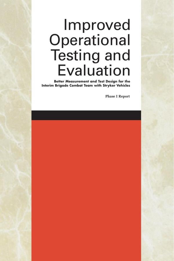 Improved Operational Testing and Evaluation | HEINRICH / AA.VV. HOFFMANN