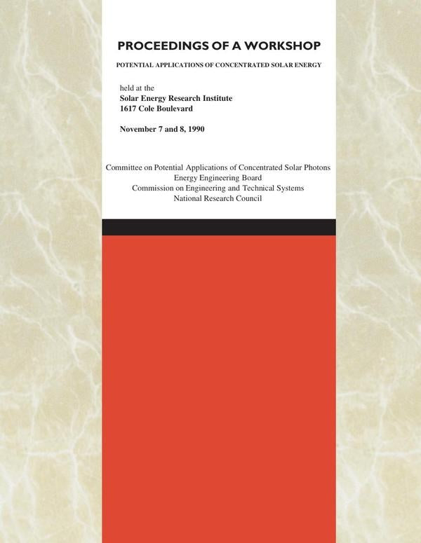 Potential Applications of Concentrated Solar Energy | HEINRICH / AA.VV. HOFFMANN