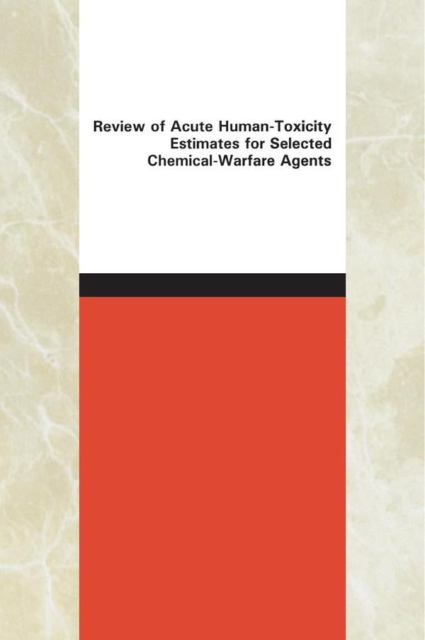 Review of Acute Human-Toxicity Estimates for Selected Chemical-Warfare Agents | HEINRICH / AA.VV. HOFFMANN