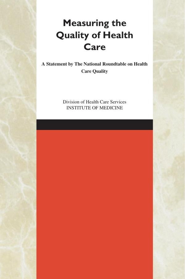 Measuring the Quality of Health Care | HEINRICH / AA.VV. HOFFMANN
