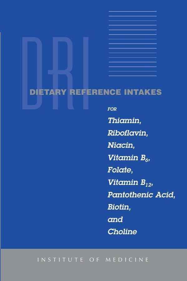 Dietary Reference Intakes for Thiamin, Riboflavin, Niacin, Vitamin B6, Folate, Vitamin B12, Pantothe | HEINRICH / AA.VV. HOFFMANN
