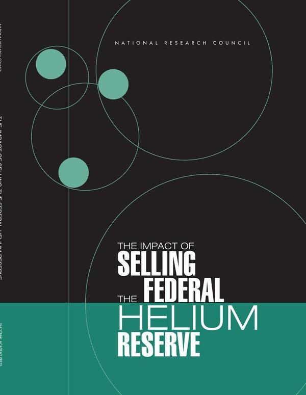 The Impact of Selling the Federal Helium Reserve | HEINRICH / AA.VV. HOFFMANN