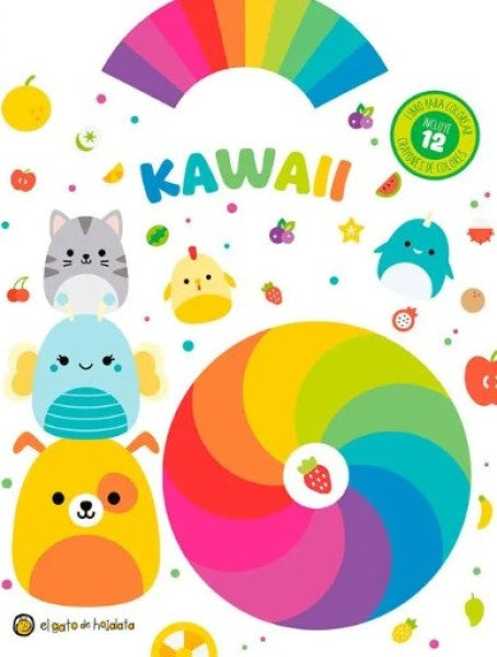 CRAYONES DE COLORES. KAWAII | Editorial Guadal S.A.