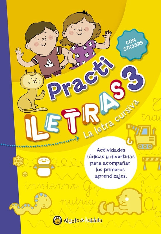 Practiletras 3. La letra cursiva | EL GATO DE HOJALATA