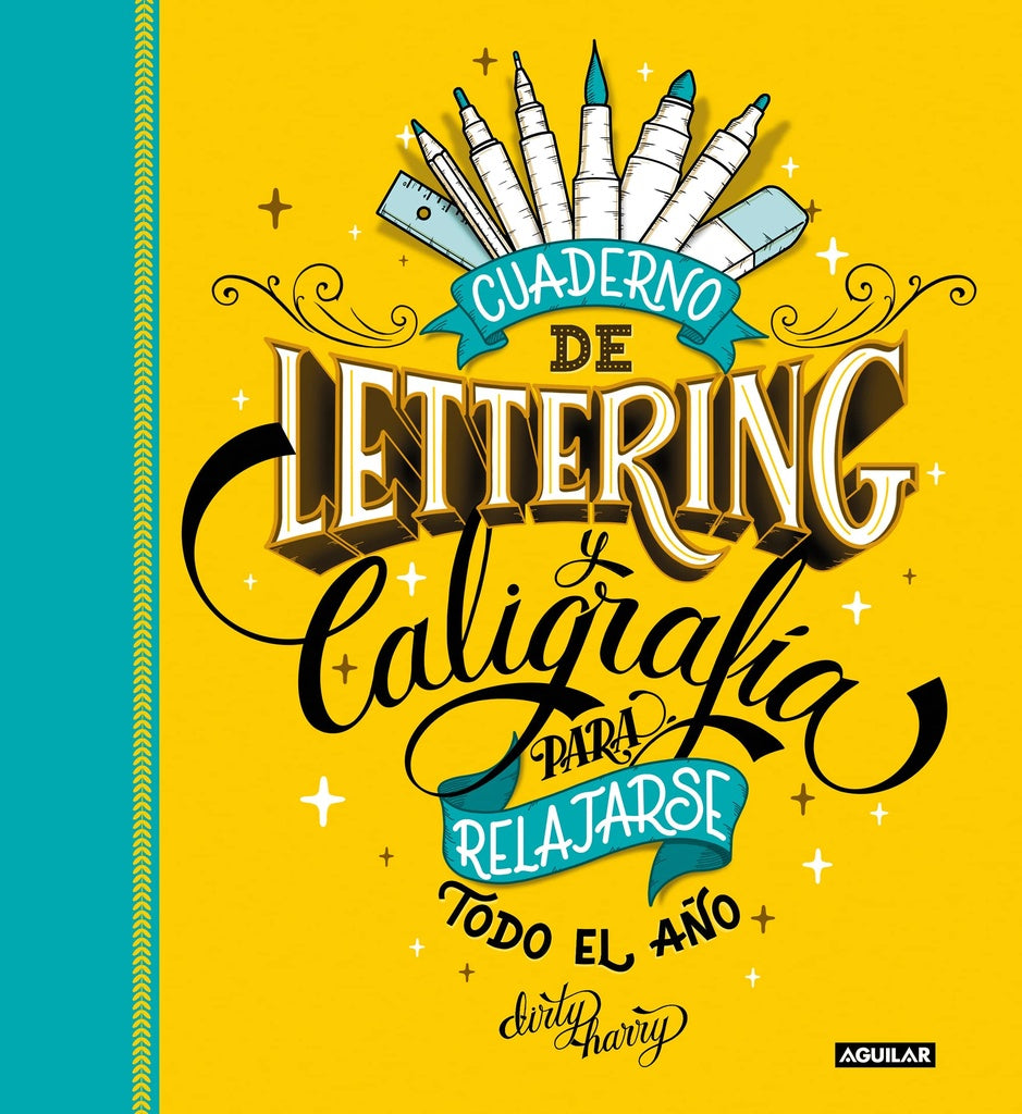 Cuaderno de lettering y caligrafía para relajarse todo el año | Dirty Harry