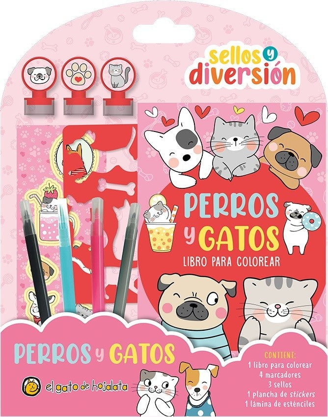 Perros y Gatos. Sellos y diversión | Editorial Guadal S.A.
