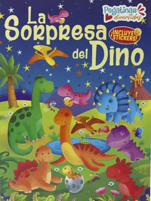 La sorpresa de Dino. Colección Pegatinas divertidas | Latinbooks