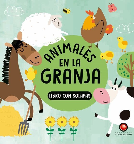 Animales en la granja. Libro con solapas | Contrapunto