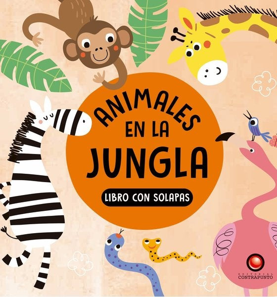 Animales en la jungla. Libro con solapas | Contrapunto