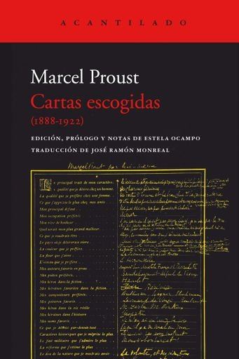 Cartas escogidas (1888-1922) | MARCEL PROUST