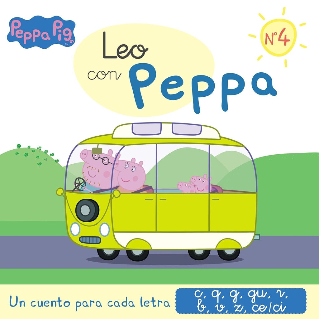 Peppa Pig. Lectoescritura - Leo con Peppa 4. Un cuento para cada letra: c, q, g, gu, | Hasbro/Eone