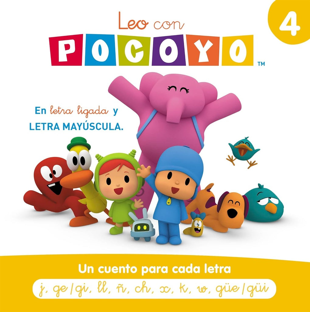 Pocoyó. Lectoescritura - Leo con Pocoyó. Un cuento para cada letra j, ge/gi, ll, ñ, ch, x, k, w, güe | ANIMAJ