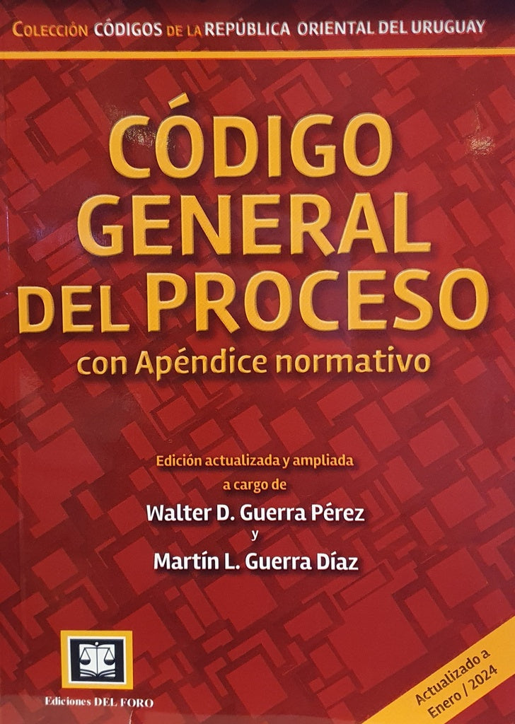 Código General del Proceso (Actualizado a Enero 2024) | WALTER/ GUERRA DIAZ MARTIN GUERRA PEREZ