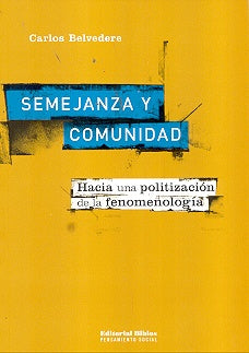 Semejanza y comunidad | Carlos Belvedere