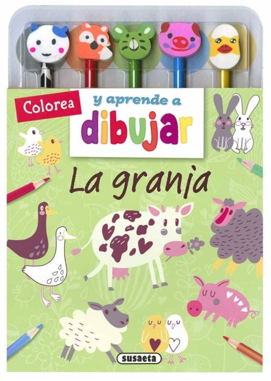 Colorea y aprende a dibujar la granja | Varios autores