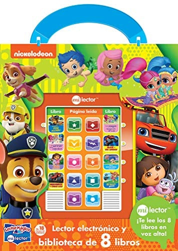 Lector electrónico y biblioteca de 8 libros. Nickelodeon | PHOENIX INTERNATIONAL