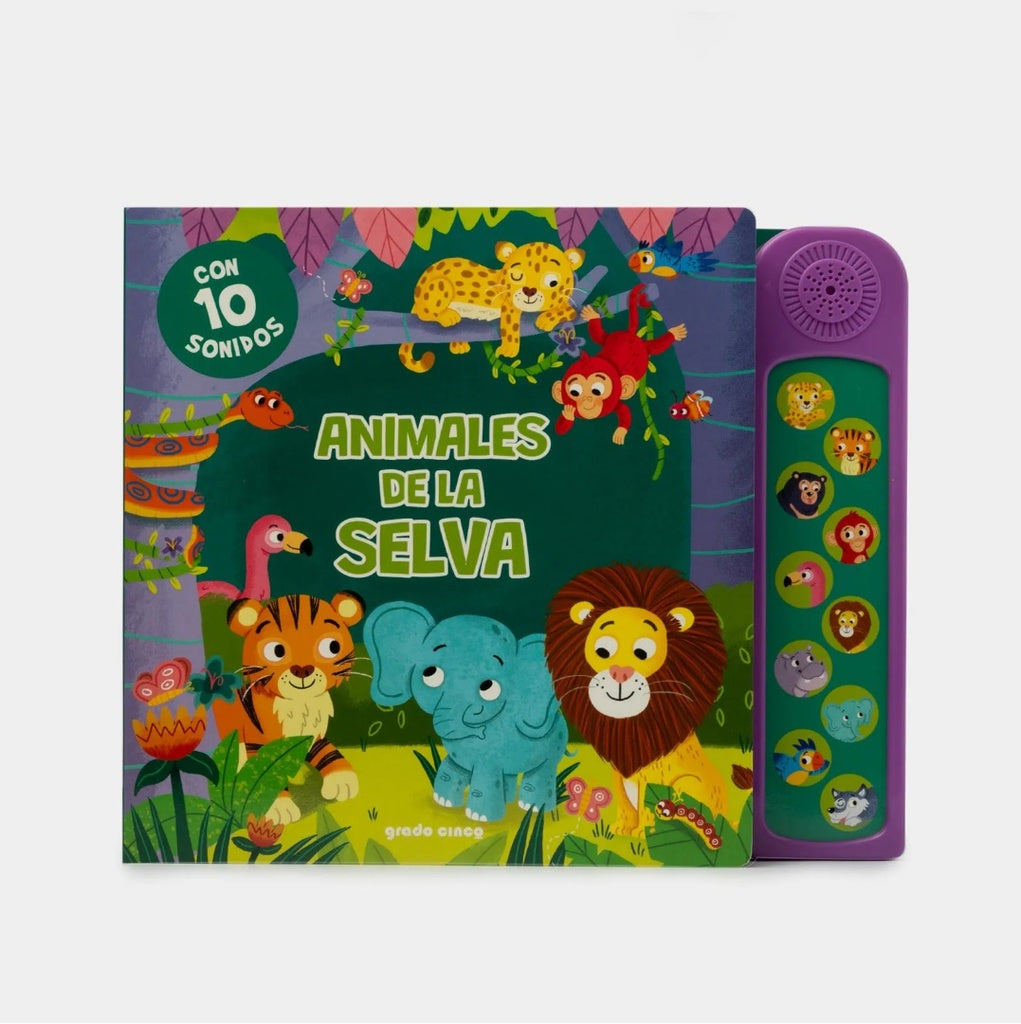 Animales de la selva. Con 10 sonidos | SILVER DOLPHIN