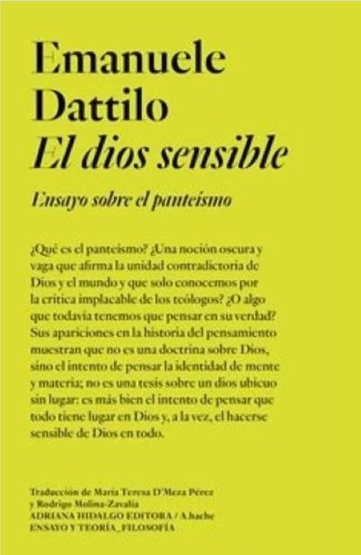 DIOS SENSIBLE, EL | EMANUELE DATTILO