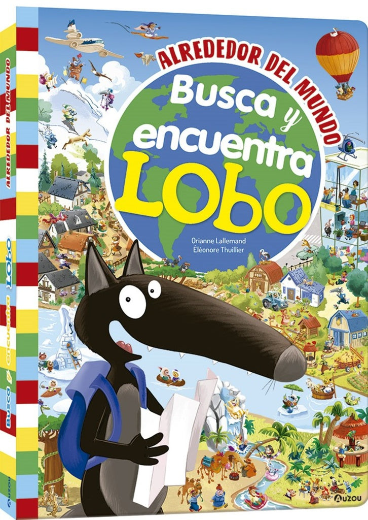 Busca y encuentra gigante de Lobo alrededor del mundo | EDITION PHILIPPE AUZOU