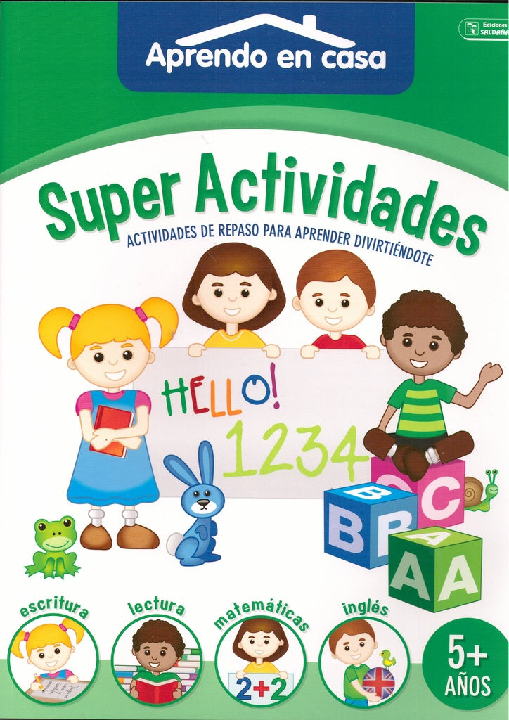 Súper Actividades 5+ años. Aprendo en casa | Editorial Saldaña
