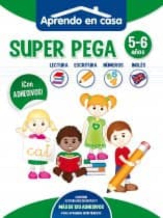 Súper Pega Actividades 5+ años. Aprendo en casa | Editorial Saldaña