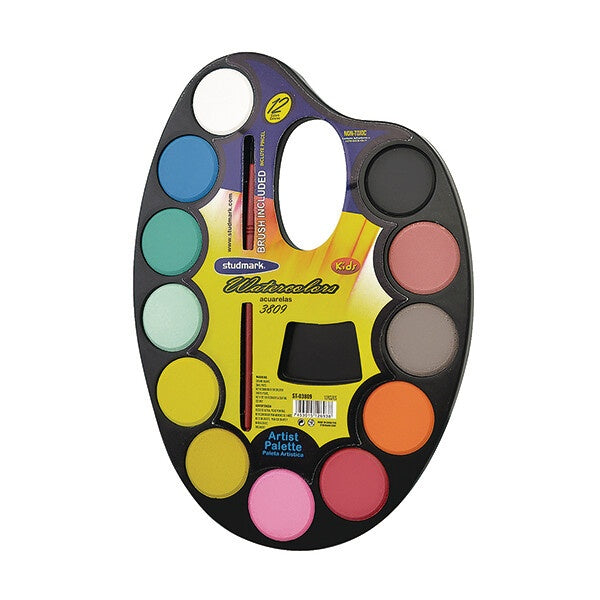 Acuarela paleta chica 12 colores + pincel
| PAPELERÍA