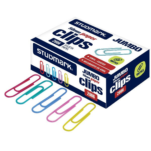 Clips jumbo 50 mm vinyl - Caja x 100
| PAPELERÍA
