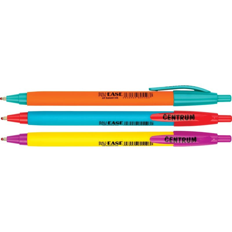 Lapicera automática Ease azul 1.0 mm | PAPELERÍA