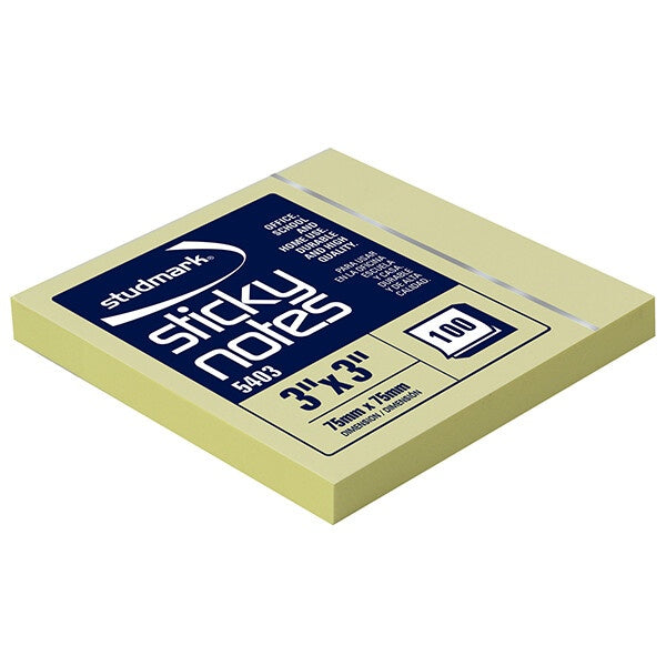 Notas adhesivas 7.6×7.6 cm, 100 hojas | PAPELERÍA