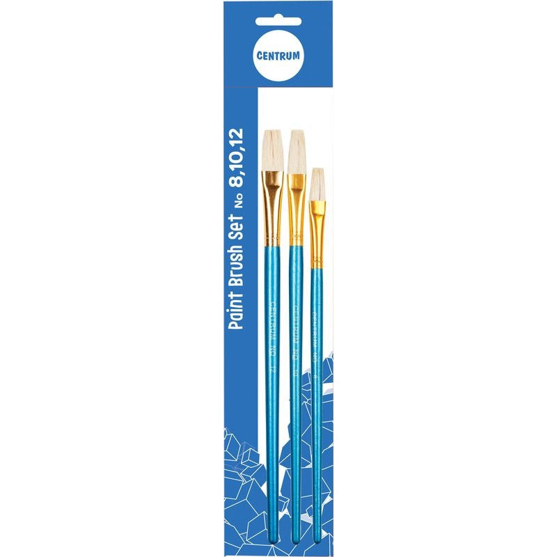 Set de pinceles redondos 3 piezas (8, 10 y 12) | PAPELERÍA