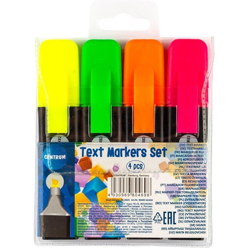 Set de resaltadores (4 colores) | PAPELERÍA