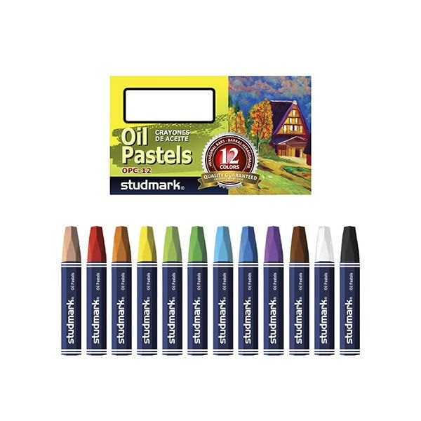 Óleo pastel 12 colores | PAPELERÍA
